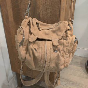 Alexandra Wang RARE color, suede tan backpack/should bag